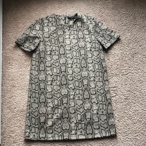 Zara snake skin T-shirt dresss